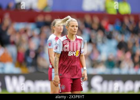 Birmingham, Royaume-Uni. 29 avril 2024. Birmingham Angleterre, 28 avril 2024 : Rachel Daly (9 Aston Villa) gros plan lors du match de Super League FA Womens entre Aston Villa et West Ham United à Villa Park (Promediapix/SPP) crédit : SPP Sport Press photo. /Alamy Live News Banque D'Images