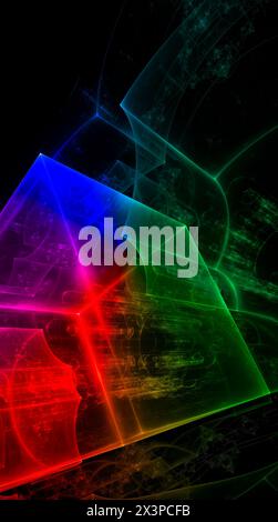 Éclatant et brillant : des arrière-plans laser fascinants pour des images époustouflantes Banque D'Images