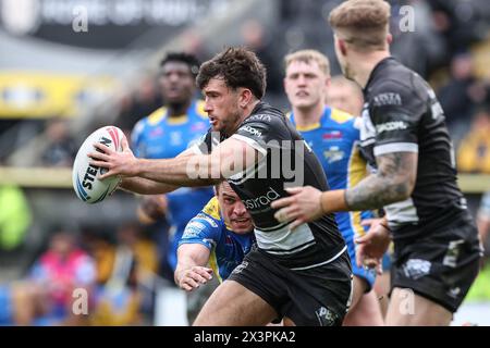 Hull, Royaume-Uni. 28 avril 2024. Liam Tindall Hull FC s'impose lors du match de la Betfred Super League Round 9 Hull FC vs Leeds Rhinos au MKM Stadium, Hull, Royaume-Uni, le 28 avril 2024 (photo par Mark Cosgrove/News images) à Hull, Royaume-Uni le 28/04/2024. (Photo de Mark Cosgrove/News images/SIPA USA) crédit : SIPA USA/Alamy Live News Banque D'Images