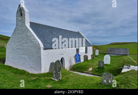 Eglwys y Grog (église Holy Cross) Mwnt, Cardigan, Ceredigion, pays de Galles Banque D'Images