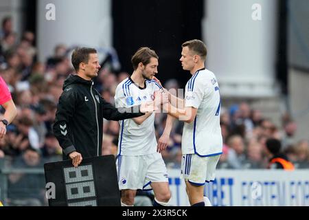 Copenhague, Danemark. 28 avril 2024. Match de Superliga entre le FC Copenhague et l'AGF à Parken à Copenhague le dimanche 28 avril 2024. (Photo : Claus Bech/Scanpix 2024) crédit : Ritzau/Alamy Live News Banque D'Images