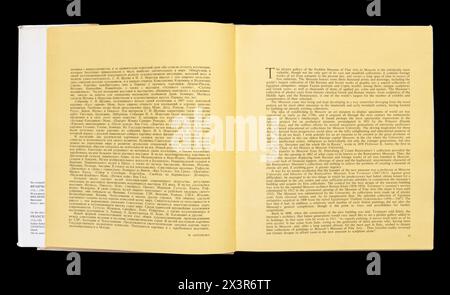 Musée des Beaux-Arts Pouchkine, publié pour la première fois en 1988 en URSS. Banque D'Images