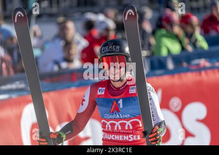 Zauchensee, Salzbourg. 14 janvier 2024. ZAUCHENSEE, SALZBOURG - 14 JANVIER : Cornelia Huetter d'Autriche pendant la Coupe du monde Audi FIS de ski alpin - Super G féminin Zauchensee le 14 janvier 2024 à Zauchensee, Salzbourg.240114 SEPA 12 018 - 20240114 PD30202 crédit : APA-PictureDesk/Alamy Live News Banque D'Images