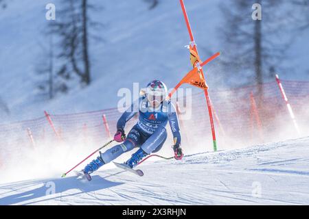 Zauchensee, Salzbourg. 14 janvier 2024. ZAUCHENSEE, SALZBOURG - 13 JANVIER : Marta Bassino d'Italie pendant la Coupe du monde de ski alpin Audi FIS - descente féminine Zauchensee le 13 janvier 2024 à Zauchensee, Salzbourg.240113 SEPA 12 034 - 20240114 PD30293 crédit : APA-PictureDesk/Alamy Live News Banque D'Images