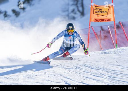 Zauchensee, Salzbourg. 14 janvier 2024. ZAUCHENSEE, SALZBOURG - 13 JANVIER : Nadia Delago, italienne, lors de la Coupe du monde Audi Audi FIS de ski alpin - descente féminine Zauchensee le 13 janvier 2024 à Zauchensee, Salzbourg.240113 SEPA 12 039 - 20240114 PD30289 crédit : APA-PictureDesk/Alamy Live News Banque D'Images