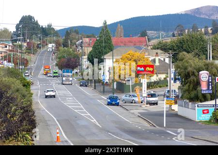 Centre-ville, Ronaldsay Street, Palmerston, Otago, Île du Sud, nouvelle-Zélande Banque D'Images