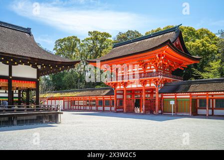 Shimogamo Shrine, alias Kamo mioya jinja, situé dans le district de Shimogamo à Kyoto, Kansai, Japon Banque D'Images