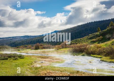 La chaîne de montagnes Wind River, Wyoming, États-Unis Banque D'Images