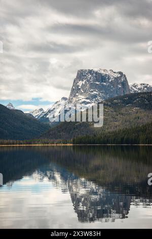 La chaîne de montagnes Wind River, Wyoming, États-Unis Banque D'Images