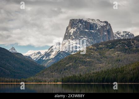La chaîne de montagnes Wind River, Wyoming, États-Unis Banque D'Images