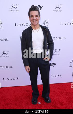 George Kotsiopoulos assiste au 8e Annual Fashion Los Angeles Awards du Daily Front Row le 28 avril 2024 à Beverly Hills, Californie. Photo : Crash/imageSPACE/SIPA USA Banque D'Images