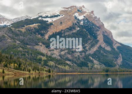 La chaîne de montagnes Wind River, Wyoming, États-Unis Banque D'Images
