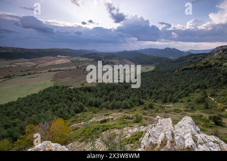 Parque Natural de Valderejo , municipio de Valdegovía, Alava, País Vasco, Espagne Banque D'Images