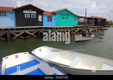 France, Nouvelle Aquitaine, Charente maritime (17), Oléron Island, Grand village plage, port des Salines Banque D'Images