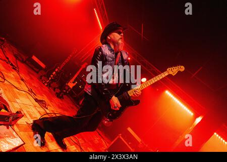 Milan, Italie, 21 janvier 2024. Le groupe de rock américain Christopher Shayne se produit en concert au Legend à Milan, en Italie. Crédits : Maria Laura Arturi/Alamy Live News Banque D'Images