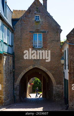France, hauts de France, somme. Somme Baie. Saint-Valery-sur-somme Banque D'Images