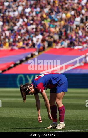 Barcelone, Espagne. 20 avril 2024. Aitana Bonmati en action lors du match de l'UEFA Women's Champions League entre le FC Barcelone et le Chelsea FC à l'E. Banque D'Images