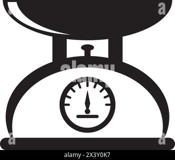 modèle d'illustration d'icône de vecteur de pesée Illustration de Vecteur