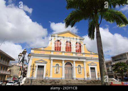 France, Antilles françaises, Guadeloupe. Pointe à Pitre. Église Banque D'Images