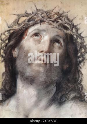 RENI, Guido (1575, Calvenzano, 1642, Bologne) Ecce Homo c. 1639 huile sur toile Pinacoteca Nazionale, Bologne --- mots-clés : ------------- Auteur : RENI, Guido titre : Ecce Homo chronologie : 1601-1650 École : italienne forme : peinture type : religieux Banque D'Images