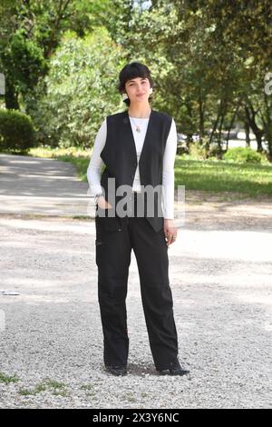 Rome, Italie. 29 avril 2024. Rome : Casa del Cinema. Le film photocall est trop bleu. Sur la photo : Alice Benvenuti crédit : Agence photo indépendante/Alamy Live News Banque D'Images