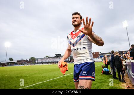 Wakefield, Angleterre - 27 avril 2024 Jay Pitts de Wakefield Trinity. Rugby League Betfred Championship, Wakefield Trinity vs Toulouse Olympique au DIY Kitchens Stadium, Wakefield, Royaume-Uni Dean Williams Banque D'Images