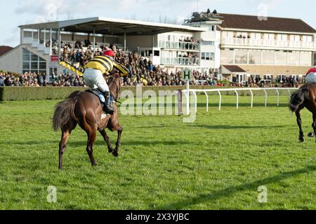 Troisième course à Wincanton, handicap Chase, jeudi 20 janvier 2022 Banque D'Images