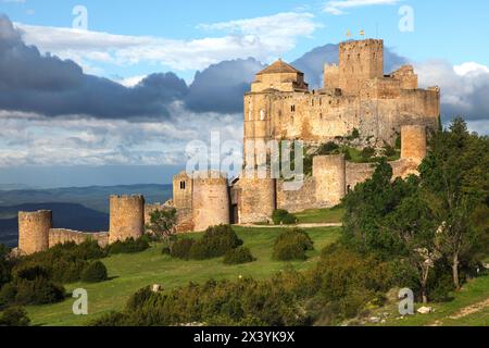 Espagne, Aragon, Province de Huesca, Loarre, château de Loarre Banque D'Images