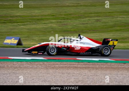 Nina GADEMAN 3 Fortec Motorsport Donington Park Qualifying at Donington Park, Derby, Angleterre le 27 avril 2024. Photo de Chris Williams. Utilisation éditoriale Banque D'Images