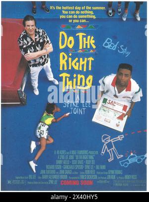 1989 Do the Right Thing original film poster, dir Spike Lee Banque D'Images