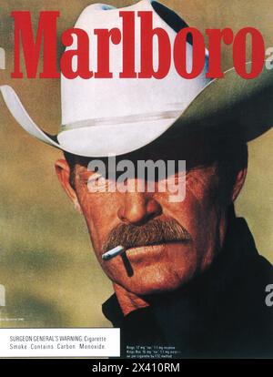 1984 annonce Marlboro avec Darrell Winfield Banque D'Images