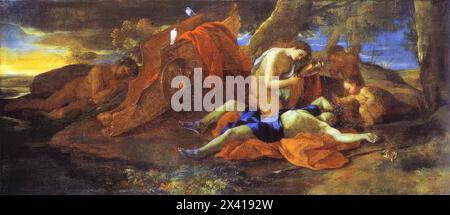 Nicolas Poussin - Vénus se lamente sur Adonis Banque D'Images