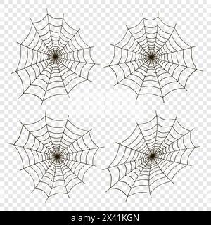 Ensemble de toile D'araignée. Illustration vectorielle Illustration de Vecteur