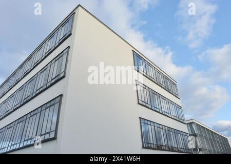 Dessau, Allemagne, célèbres bâtiments Bauhaus bâtiments principaux de l'école Banque D'Images