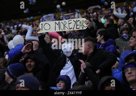 Deepdale, Preston le lundi 29 avril 2024. Fans de Leicester lors du match du Sky Bet Championship entre Preston North End et Leicester City à Deepdale, Preston le lundi 29 avril 2024. (Photo : James Holyoak | mi News) crédit : MI News & Sport /Alamy Live News Banque D'Images