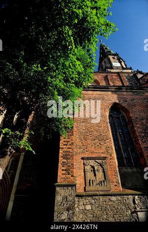 Swidnica, basse-Silésie, Pologne, cathédrale gothique de SS. Stanislav et Vaclav. Swidnica, basse-Silésie, photo Kazimierz Jurewicz, Banque D'Images
