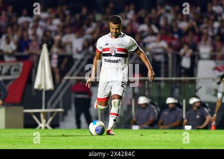 São Paulo (SP), 29/04/2024 - Futebol/São PAULO-PALMEIRAS - Alisson de São Paulo - match entre São Paulo x Palmeiras, valable pour la quatrième manche du Championnat brésilien, qui se tiendra au stade MorumBIS, au sud de São Paulo, dans la nuit de ce lundi 29. (Photo : Eduardo Carmim/Alamy Live News) Banque D'Images