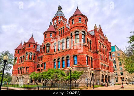 Old Red Courthouse Museum à Dallas - Texas, États-Unis Banque D'Images