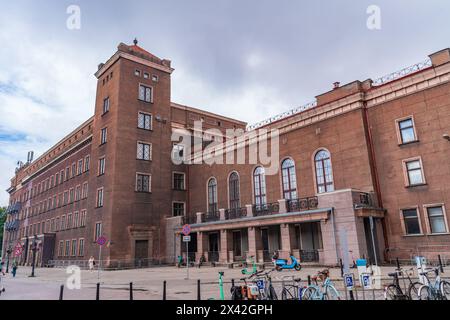 Université technique de Riga dans la vieille ville, Lettonie Banque D'Images