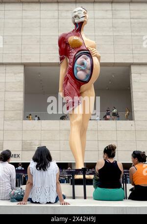 Damien Hirst, la Vierge mère, 2005-6 exposé devant le Musée Jumex, Grenade, Mexico, Mexique 2024 Banque D'Images