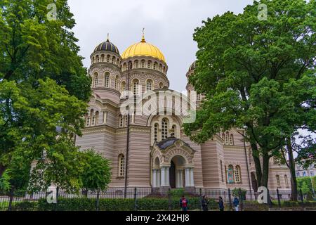 Nativité du Christ Cathédrale orthodoxe à Riga, Lettonie Banque D'Images