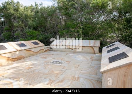 Le Memorial Walk de l'Australie au North Head Sanctuary Manly Sydney rend hommage à ceux qui ont servi et soutenu la défense de l'Australie, monument de la seconde Guerre mondiale Banque D'Images