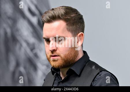 Jak Jones, lors des Championnats du monde Cazoo 2024 au Crucible Theatre, Sheffield, Royaume-Uni, 30 avril 2024 (photo de Cody Froggatt/News images) Banque D'Images