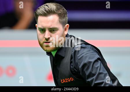 Jak Jones, lors des Championnats du monde Cazoo 2024 au Crucible Theatre, Sheffield, Royaume-Uni, 30 avril 2024 (photo de Cody Froggatt/News images) Banque D'Images