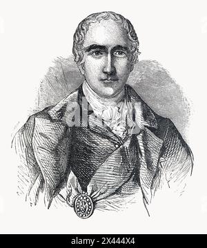 Portrait de Richard Colley Wellesley, 1er marquis Wellesley, homme politique anglo-irlandais et administrateur colonial. Illustration tirée de Cassell's History of England, vol VII New Edition publiée vers 1873-1955. Banque D'Images