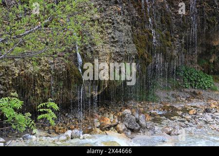 Cascade Triafn à Maria Alm am Steinernen Meer à Mitterpinzgau Banque D'Images