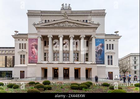 Opéra national de Lettonie, Riga, Lettonie Banque D'Images