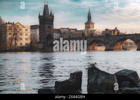 Le Pont Charles, Prague. Banque D'Images