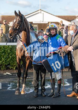 Quatrième course à Wincanton, 20 janvier 2022, handicap haies, classe 3 Banque D'Images