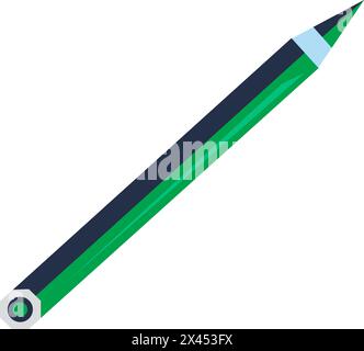 Crayon simple pour l'icône d'écriture. Outils de bureau de médecin, élément médical de dessin animé caressé pour un design moderne et rétro. Isolat de pictogramme vectoriel de couleur simple Illustration de Vecteur